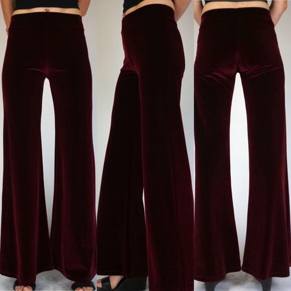 Quintessential Hippie | Velvet Bell Bottoms - Picture 2 of 7